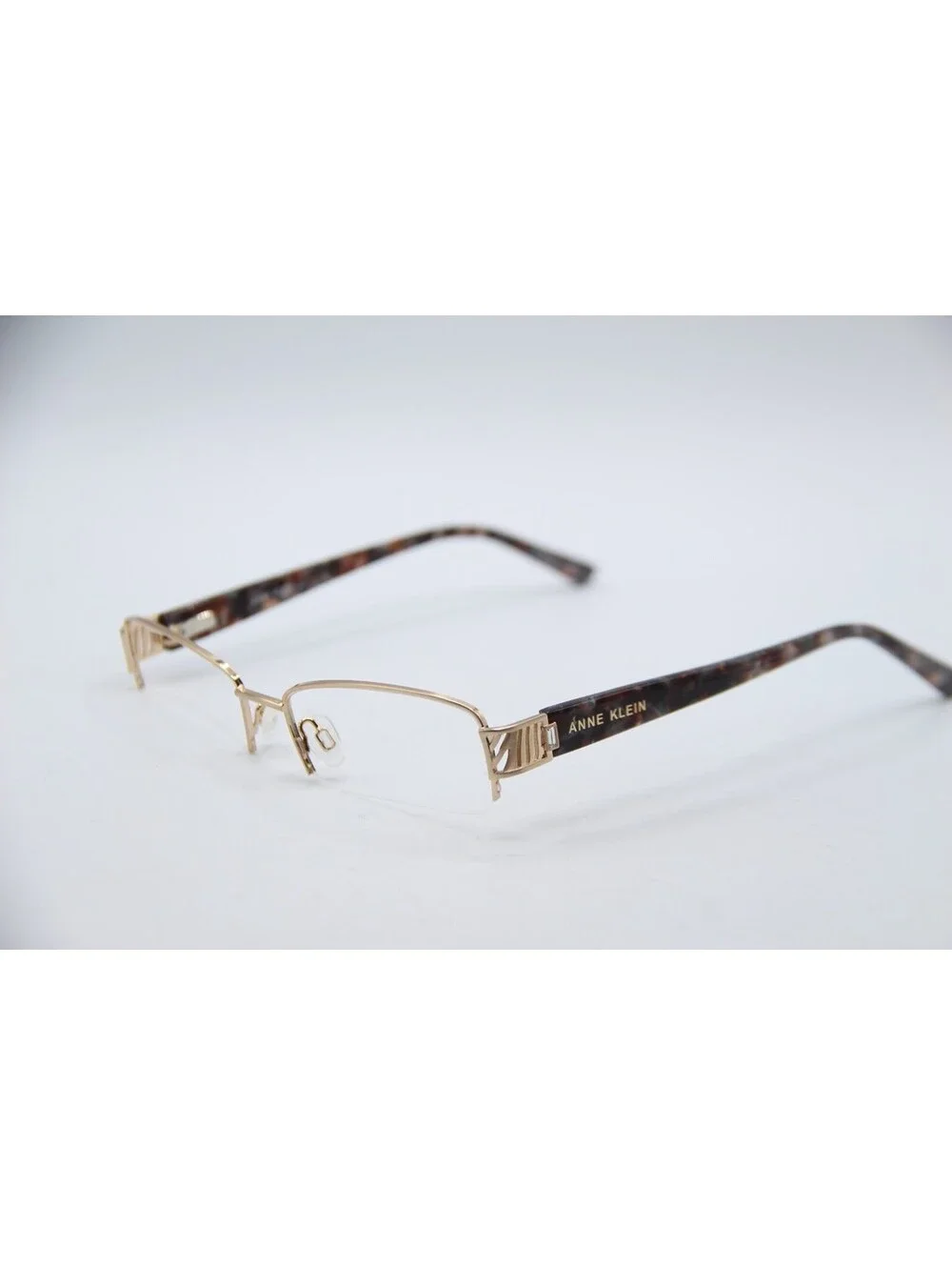 Anne Klein Ak5105 710 Light Gold Gray Tortoise Authentic Frames Eyeglasses 53-18
